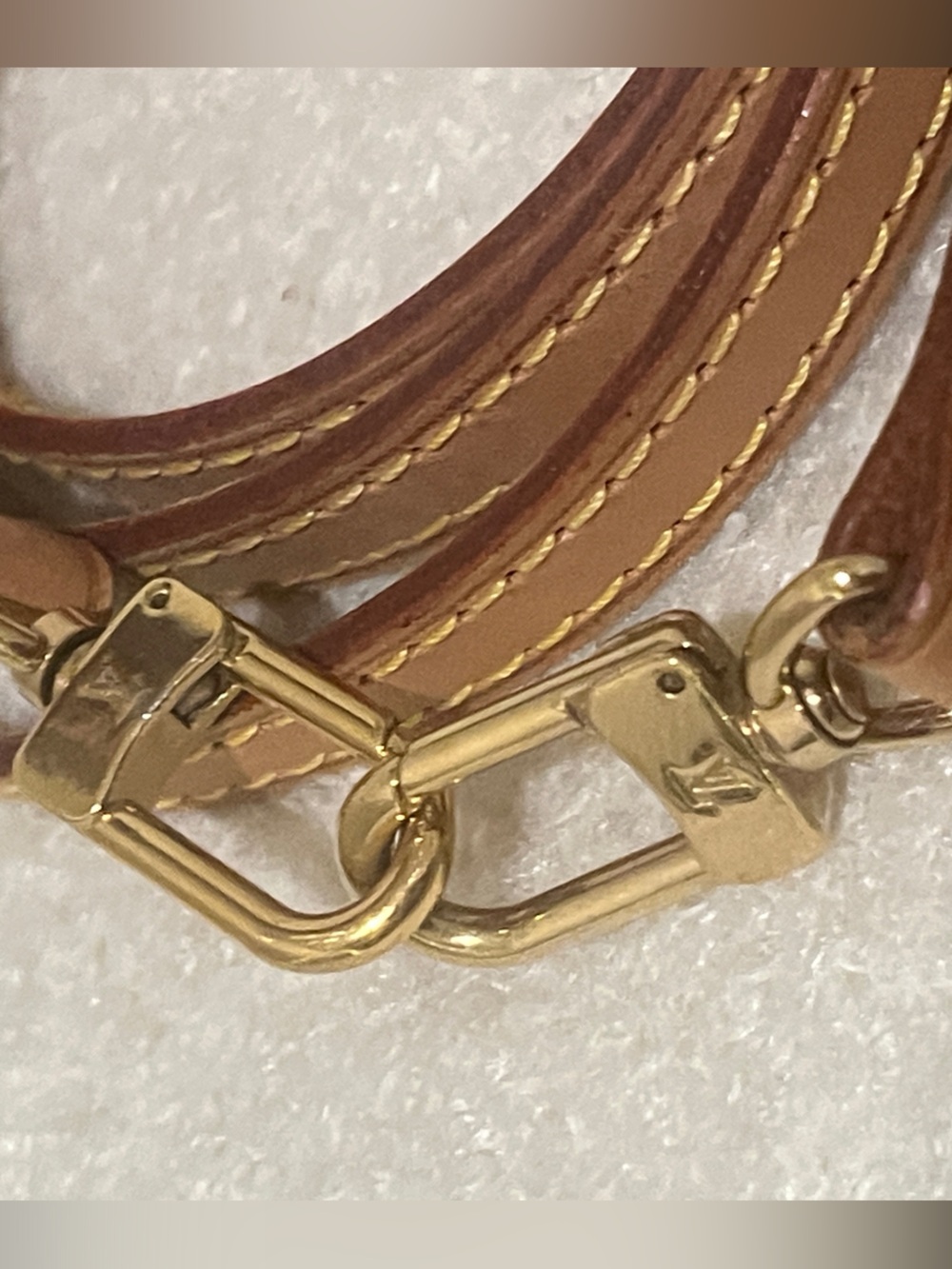 Louis Vuitton Vachetta Leather Bag Strap with Gold Hardware - Picture 3 of 3